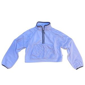 Athleta girl fleece and quilted like half zip jacket size 7 like new condition